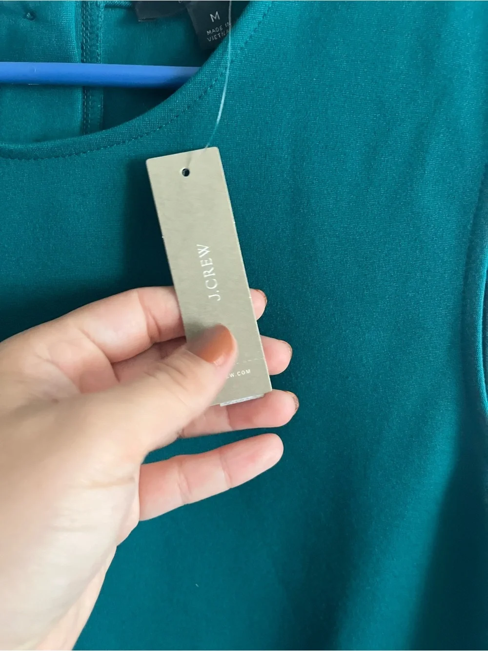 J. Crew Sleeveless Tank Top in Teal Green
